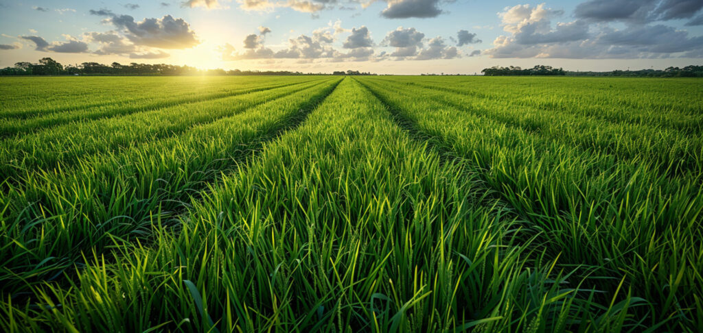 field-green-wheat-with-sun-setting-it